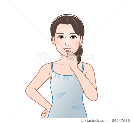 Female in negligee Female in negligee 84647686