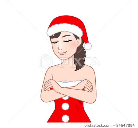 Woman doing santa cosplay Woman doing santa cosplay 84647894