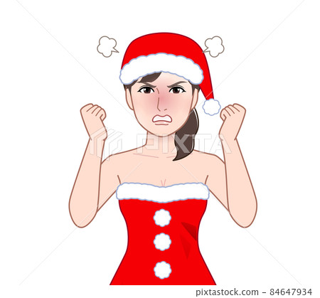 Woman doing santa cosplay 84647934