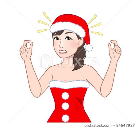Woman doing santa cosplay 84647957