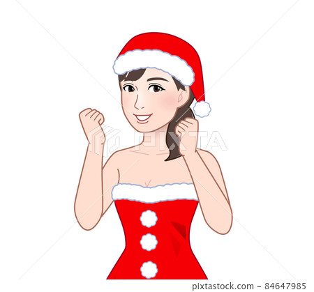 Woman doing santa cosplay Woman doing santa cosplay 84647985