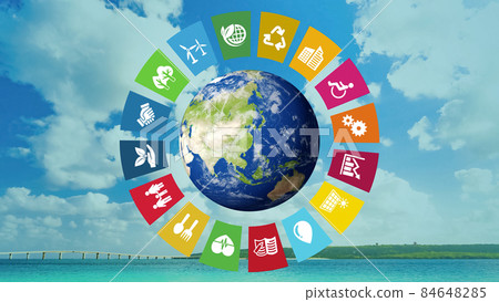 藍天和環境形象 可持續的 SDGs 藍天和環境形象 可持續的 SDGs 84648285