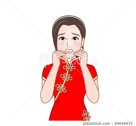 一個穿著中國服裝的女人 一個穿著中國服裝的女人 84648435