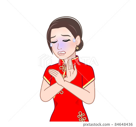 一個穿著中國服裝的女人 一個穿著中國服裝的女人 84648436