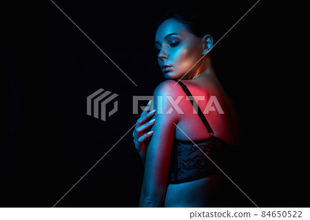 Beauty Rainbow woman in Underwear 84650522