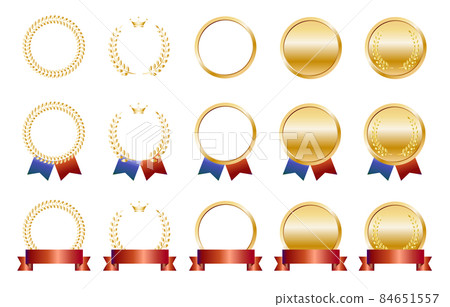 High-class ranking medal illustration set 2 84651557