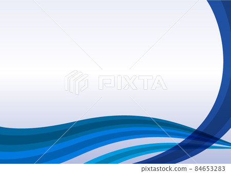 Wave curve background material 84653283