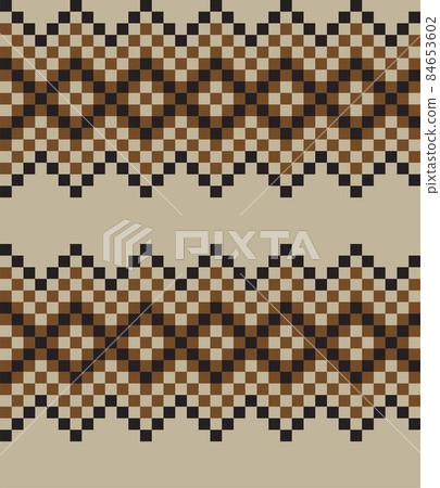 Christmas Fair Isle Seamless Pattern Background 84653602