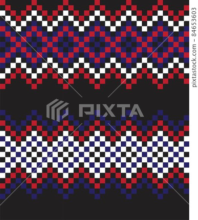 Christmas Fair Isle Seamless Pattern Background 84653603