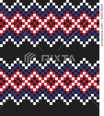 Christmas Fair Isle Seamless Pattern Background 84653604