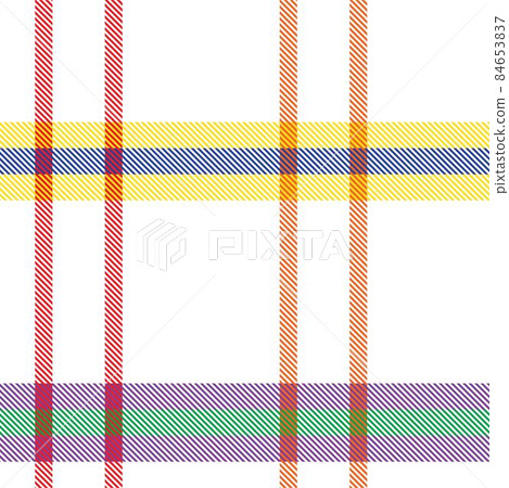 Rainbow Plaid Tartan Checkered Seamless Pattern Rainbow Plaid Tartan Checkered Seamless Pattern 84653837