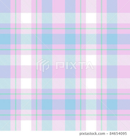 Rainbow Plaid Tartan Checkered Seamless Pattern 84654095