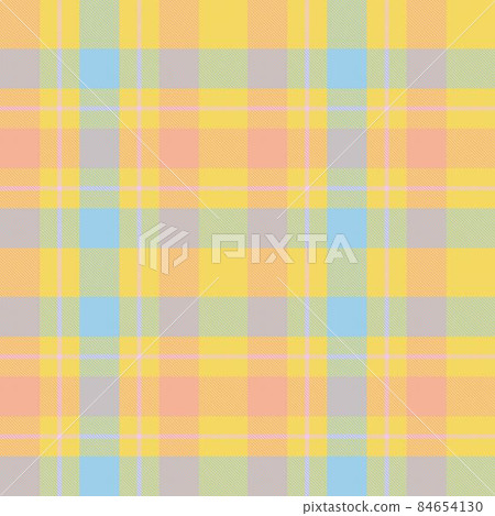 Rainbow Plaid Tartan Checkered Seamless Pattern 84654130