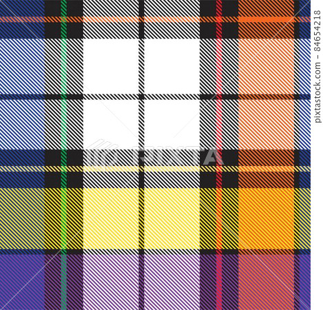 Rainbow Plaid Tartan Checkered Seamless Pattern 84654218