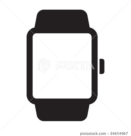 Smart watch icon in simple style on white... - Stock Illustration ...