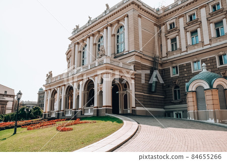 National Odessa National Academic Opera and Ballet Theatre. Architectural monument. Travel destination. Vacation Concept National Odessa National Academic Opera and Ballet Theatre. Architectural monument. Travel destination. Vacation Concept 84655266