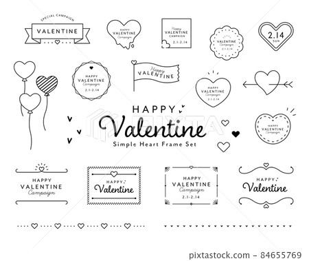 情人節相框套裝心形可愛簡約相框裝飾裝飾設計絲帶 84655769