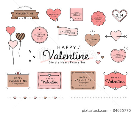 情人節相框套裝心形可愛簡約相框裝飾裝飾設計絲帶 84655770