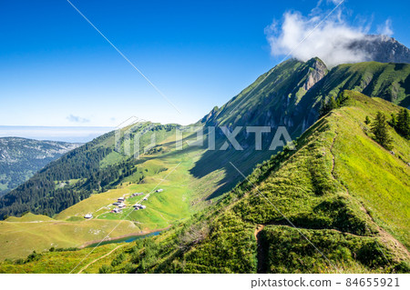 Mountain landscape in The Grand-Bornand, France 84655921