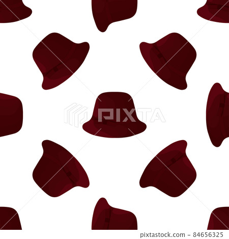 Illustration on theme colored pattern hats panama 84656325