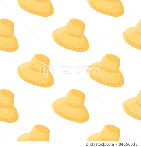 Illustration on theme colored pattern hats straw Illustration on theme colored pattern hats straw 84656338