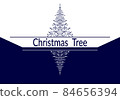 Christmas background with fir tree 84656394