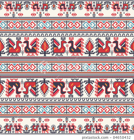 Bulgarian embroidery pattern 17 84658432