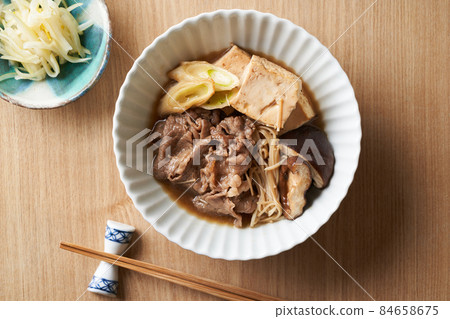 meat and tofu meat and tofu 84658675