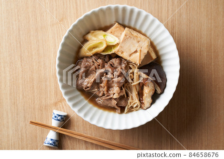 meat and tofu meat and tofu 84658676
