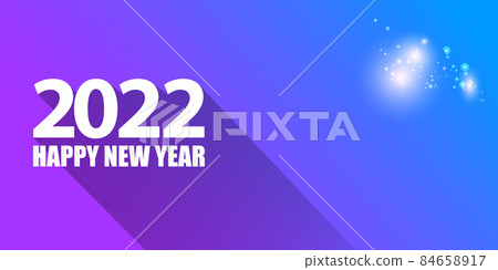2022 Happy new year creative design horizontal banner background and greeting card with text. vector 2022 new year numbers isolated on modern ultra violet background with sparkles and lights 2022 Happy new year creative design horizontal banner background and greeting card with text. vector 2022 new year numbers isolated on modern ultra violet background with sparkles and lights 84658917