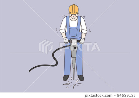 Construction works and industry concept. 84659155