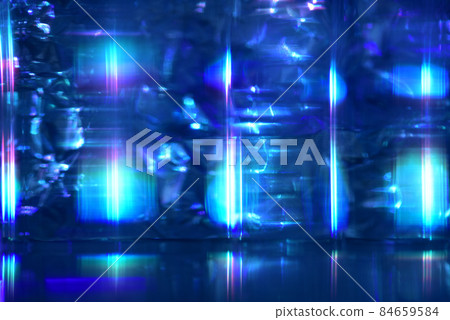 數字圖像，黑色背景上的彩色光 84659584