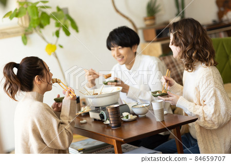 Good friends having an oden party Good friends having an oden party 84659707
