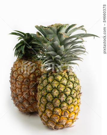 Ripe pineapple isolated on white background. Ripe pineapple isolated on white background. 84660378