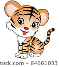 Cute tiger kid illustration 04 84661033