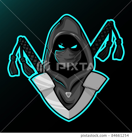 Ninja assassin mascot for sport and esport or gamer logo. E-Sport Mascot 84661254