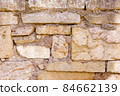 Old brick wall texture pattern. Vintage cement background material 84662139