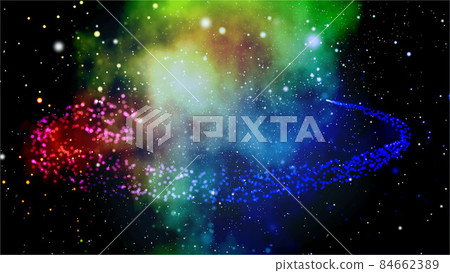 [空間背景] 星雲在太空中蔓延 84662389