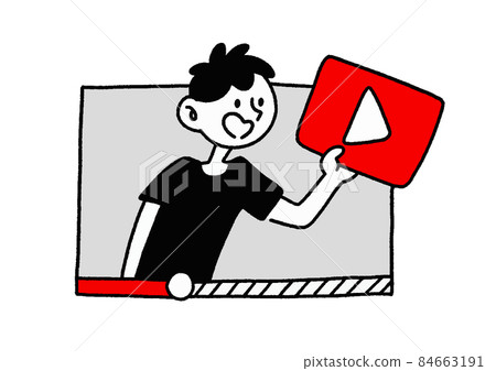 YouTuber illustration Youtuber male 84663191