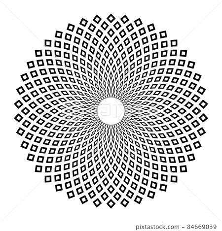 Abstract decorative geometric circle pattern. Abstract decorative geometric circle pattern. 84669039