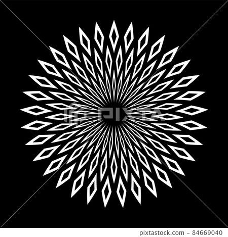 Abstract decorative geometric circle pattern. Abstract decorative geometric circle pattern. 84669040