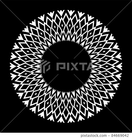 Abstract decorative geometric circle pattern. Abstract decorative geometric circle pattern. 84669042