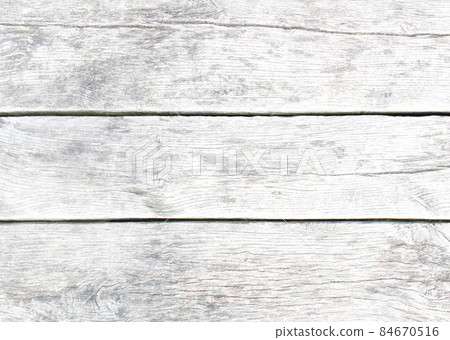 White gray wood color texture horizontal for background. Surface light clean of table top view. Natural patterns for design art work and interior or exterior. Grunge old white wood board wall pattern. White gray wood color texture horizontal for background. Surface light clean of table top view. Natural patterns for design art work and interior or exterior. Grunge old white wood board wall pattern. 84670516