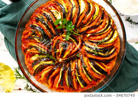 Provance tradininal vegetable dish ratatouille Provance tradininal vegetable dish ratatouille 84670749