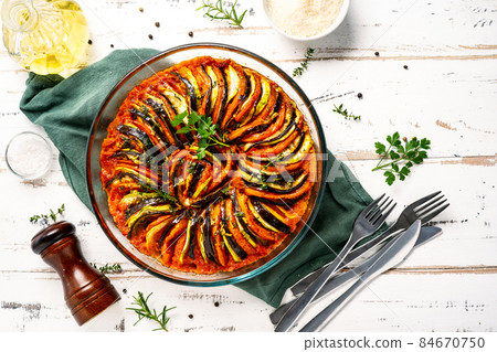 Vegetarian dish ratatouille Vegetarian dish ratatouille 84670750