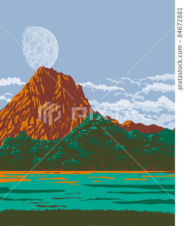 Spring Mountain Ranch State Park Within the Red Rock Canyon National Conservation Area Nevada USA WPA Poster Art 84672881