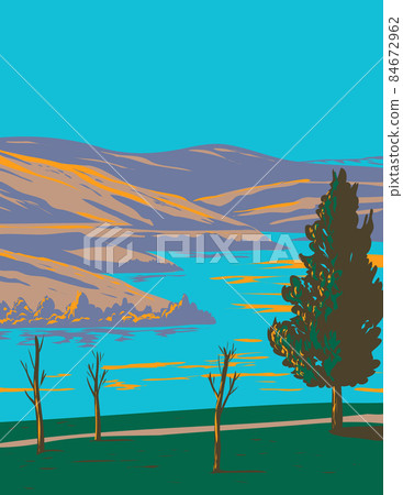 East Canyon State Park and the Reservoir in Salt Lake City in Morgan County Utah USA WPA Poster Art East Canyon State Park and the Reservoir in Salt Lake City in Morgan County Utah USA WPA Poster Art 84672962