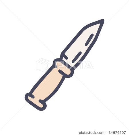 knife color vector doodle simple icon design knife color vector doodle simple icon design 84674307