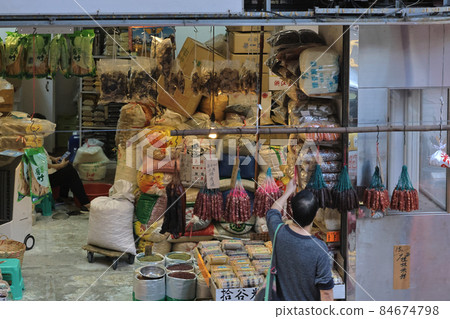 the Street Scene in Sai Ying Pun, Hong Kong 5 Nov 2021 the Street Scene in Sai Ying Pun, Hong Kong 5 Nov 2021 84674798