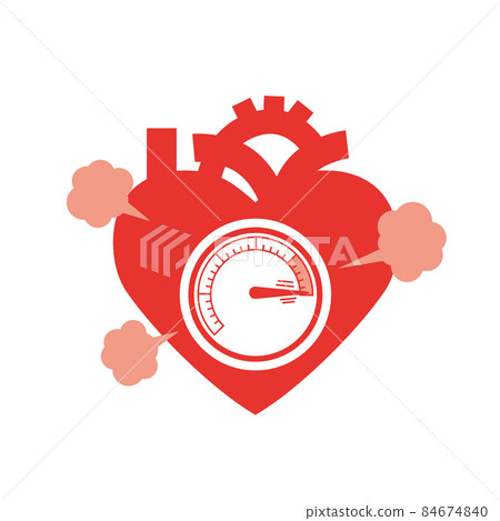 Blood pressure measurement image of hypertension 84674840